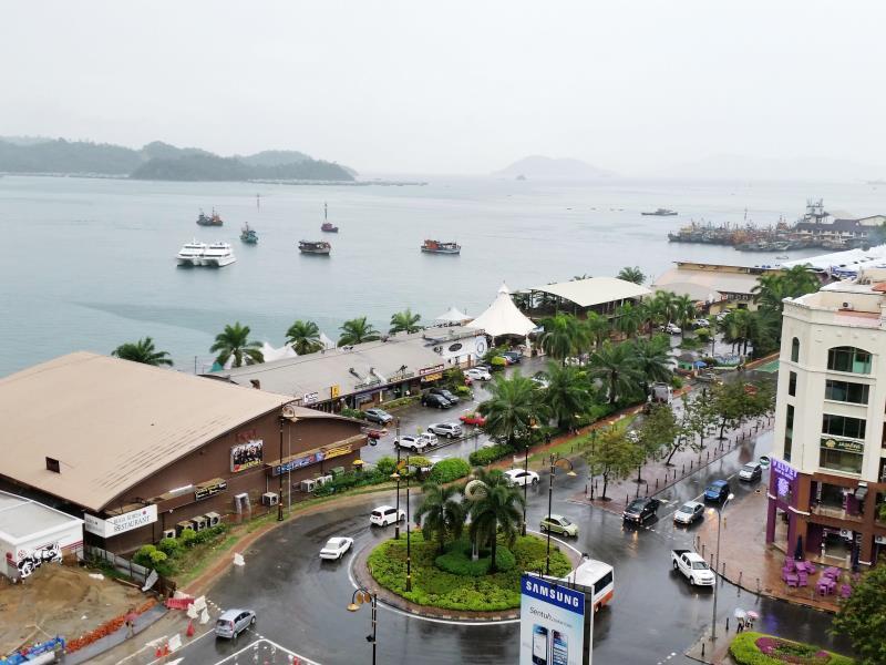 Kk Waterfront Suites At Marina Court Kota Kinabalu Eksteriør bilde